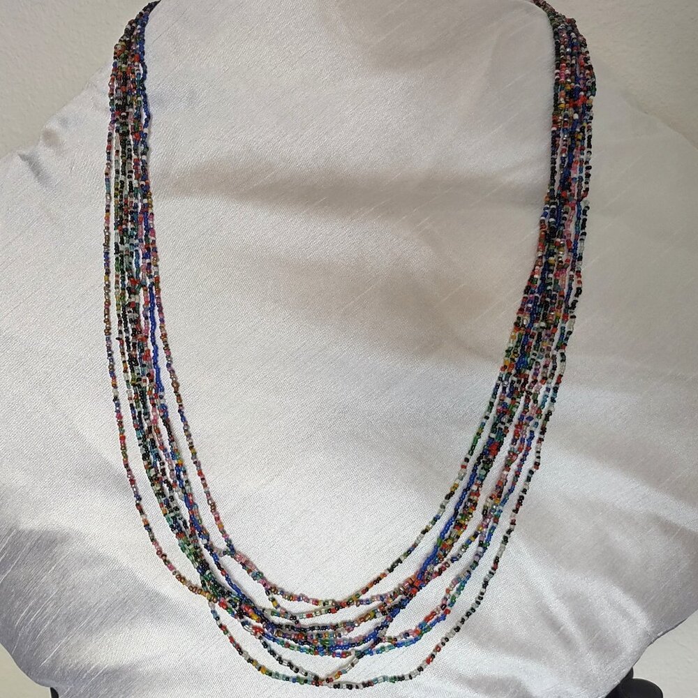 Vintage necklaces with glass beads set